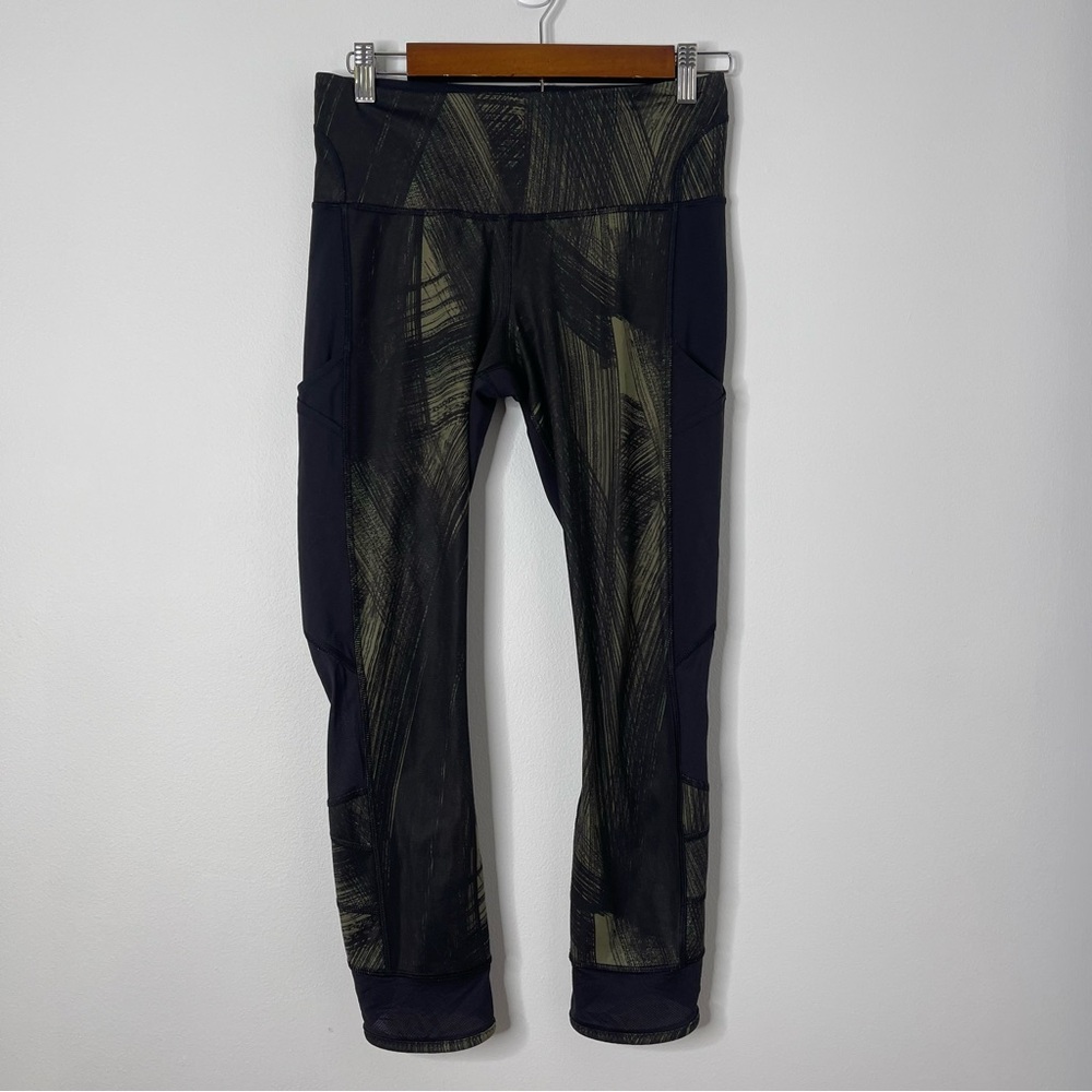 Lululemon Athletica Fresh Mesh Run Crop Leggings Size 6 - Picture 3 of 10